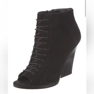Burberry Suede cutout bootie